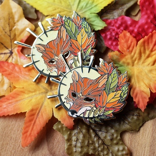 Lord of Foxes enamel pin
