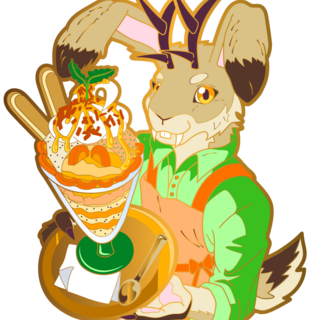 JACKALOPE: IceScream Cryptid - Hard Enamel Pin