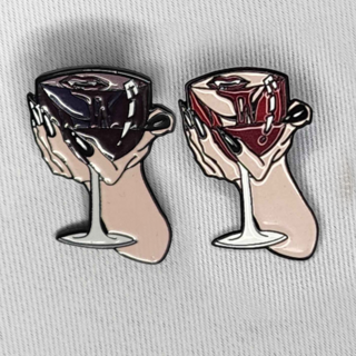 Vampire Glass Pin