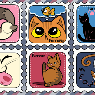 stamps sticker sheet