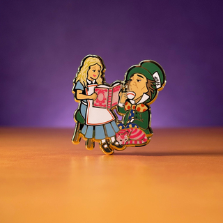 Alice & Hatter Reading Pin