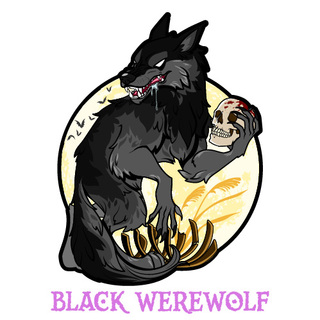 Black Werewolf Pin