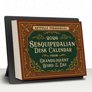 50% Off! Grandiloquent Word of the Day 2026 Daily Tear-Off Desk Calendar