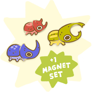 The Beetles magnet set