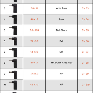 LAPTOP USB-C TO BARREL PLUG