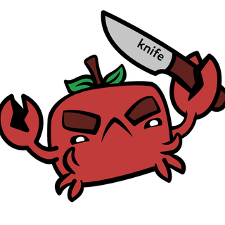 Stabby Crabby Enamel Pin