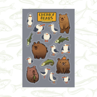 Sticker Sheet | Bears & Gulls