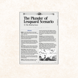 The Plunder of Lesquard Scenario Booklet (Physical)