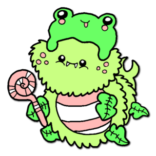'Froggy' Fluffypede Pin