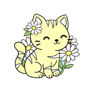 Daisy Kitty Pin