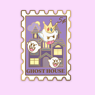 Ghost House Enamel Pin