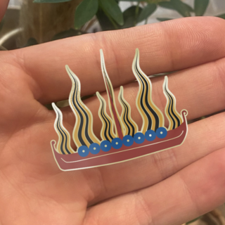 An Extra Burn Your Boat - Enamel Pin