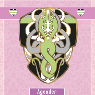 Agender Kraken Hard Enamel Pin