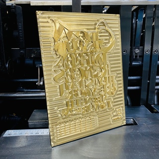 Brass Printing Plate - 2024 - 07 July - RENO ORANGE