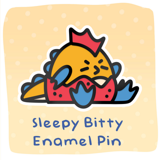 Sleeping Itty Bitty Enamel Pin