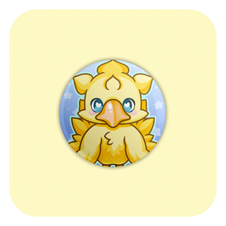 Final Fantasy Chocobo Badge Button