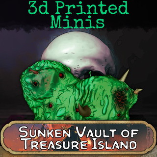 Printed Miniature Bosses - Sunken Vault of Treasure Island