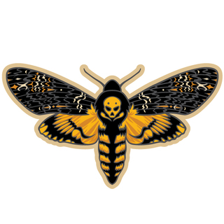Death Hawk Moth Sticker