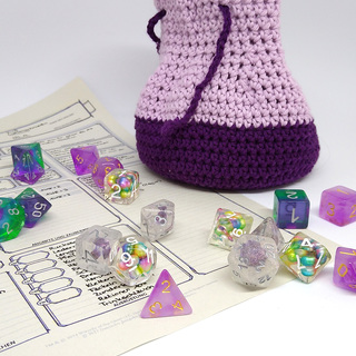 Crocheted XL Dice Bag