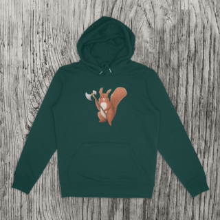 Squirrel Adult (Unisex) Eco Hoodie - Organic/Recycled