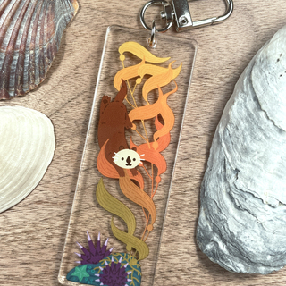 Kelp Forest Otter Acrylic Keychain