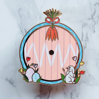 Spring Door Enamel Pin