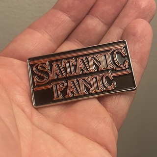 Satanic Panic Enamel Pin