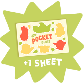 Pocket Bugs sticker sheet