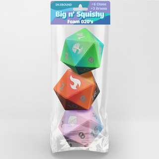 3 x Big n' Squishy Foam D20's