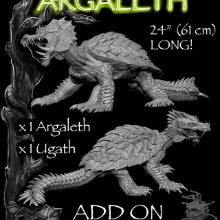 Argaleth, Dragon Turtle resin model and STL file
