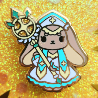 Cleric Bunny Pin