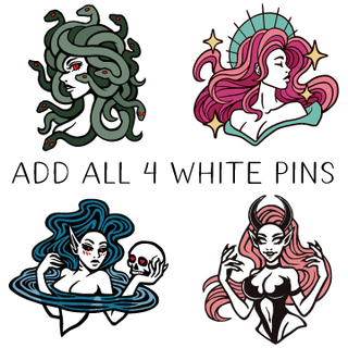 Add All 4 White Skin Variant Pins!