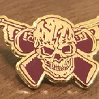 Tommy gun design pin