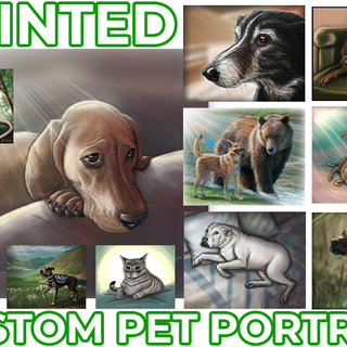 18x28" Custom Pet Portrait Art Print