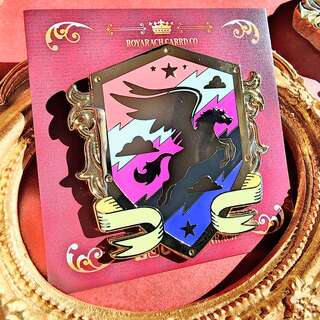 Past Heraldry Genderfluid Pegasus Pin