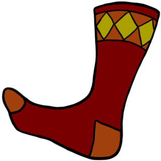 3" Sticker - Sock