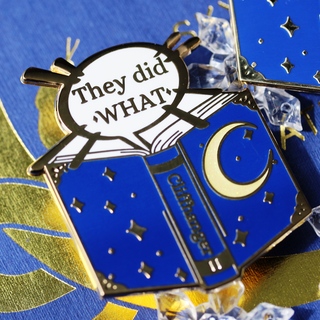 cliffhanger enamel pin