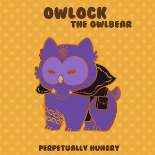 Owlock Enamel Pin