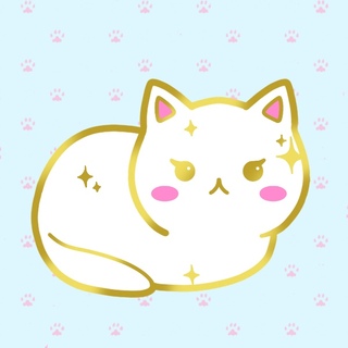 White Cat Pin