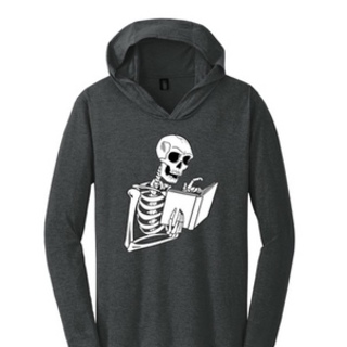 Reading Skeleton lightweight hoodie (sale)