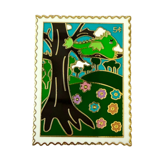Arnold the Dragon Stamp Pin
