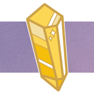 Yellow Crystal Mini Pin