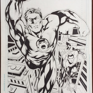 Green Lantern 11x17 DC (Original)