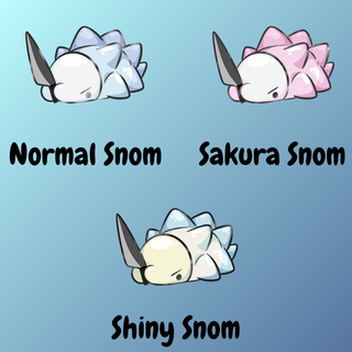 Snom w/Knife Enamel Pin