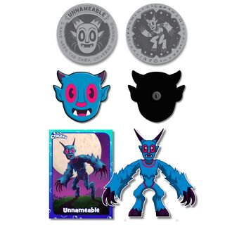 Unnameable Lover Collector's Bundle (Coin, Pin, Metal Card & Magnet)