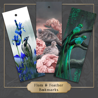 Bookmark Set - all 3 Flora & Feather