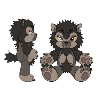 Scarred Wolfman Plush