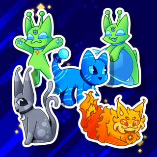 Cosmic Kitty Stickers