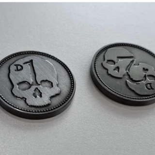 Two D2 Coins - Metal