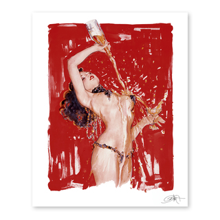 'The Night They Invented Champagne' – 8" x 10" Giclée Print (Signed)